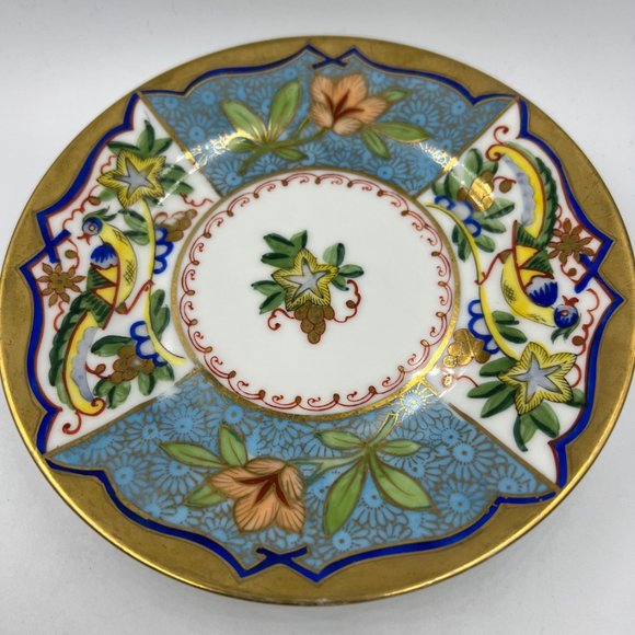 Noritake 1908 Bird & Floral Tea Cup Trio - Picture 6 of 9